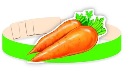 Морковь. Маска-ободок